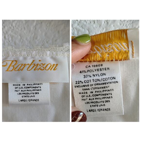 Barbizon Size Large Blush Pink Floral Sleeveless Nightgown Robe Set Negligee Vtg - Picture 3 of 13